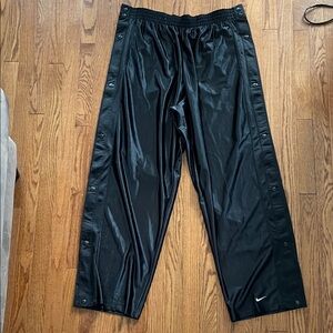Nike Black Basketball Track Tear-away Pants Sz XXL